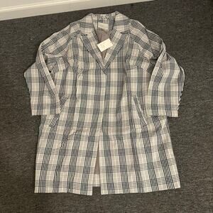 A New Day Plaid Overcoat Size 1X Women NWT